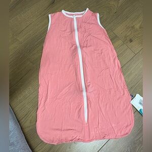 Kickee Pants NWT Lightweight 0.3 Tog Bamboo Sleep Sack Strawberry Pink 0-6M